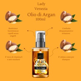 Lady Venezia - Argan Oil For Hair - Care For Dry Hair - 100 ml - Nourishing Oil