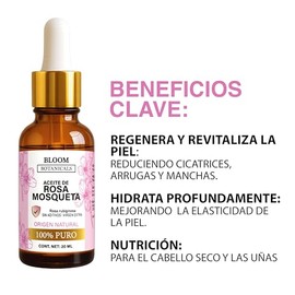 100% Aceite de Rosa Mosqueta Regenerador e Hidratante para Cicatrices, Estrías, Manchas y Arrugas - 100% Puro y Natural - Virgen Extra Prensado en Frío - 20ml (ACEITE DE ROSA MOSQUETA)