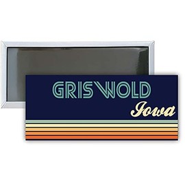 Griswold Iowa Souvenir 4.75x2-Inch Rectangle Fridge Magnet Retro Design