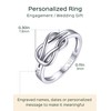 ChicSilver Knot Ring 925 Sterling Silver Rings Womens Promise Ring