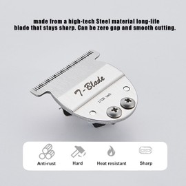 Wide T-Blade Compatible with Oster Finisher Trimmer Model 59 and T-Finisher Trimmer,For Creating Clean Hairlines or Grooming Small Pets Cuts Hair to 1/125"-0.2mm(2Pack)