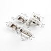 10 Pack (5 Pairs) Side-Mounted Hinges for Floor Cabinets, Dressers,
