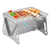 Folding Barbecue Camping Barbecue Portable BBQ Charcoal Smoker Grill for