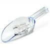 Plastic Drainer Ice Scoop Clear 7oz | Ice Bucket Scoop,