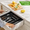 Pipishell Bamboo Expandable Drawer Organizer for Utensils Holder, Adjustable Cutlery