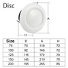 Circle Air Vent Grille Cover, Round Ventilation Grille, Mini ABS