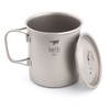 Keith Ti3203 14oz Titanium Foldable Handles Single Wall Cup for