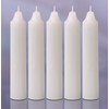 Hyoola Emergency Candles, White Short Tapers, Unscented Emergency Candle for