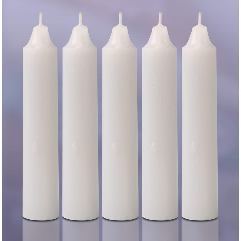 Hyoola Emergency Candles, White Short Tapers, Unscented Emergency Candle for