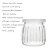 Encheng Glass Jars, 7 oz Glass Yogurt Jars With Lids(PE),Replacement