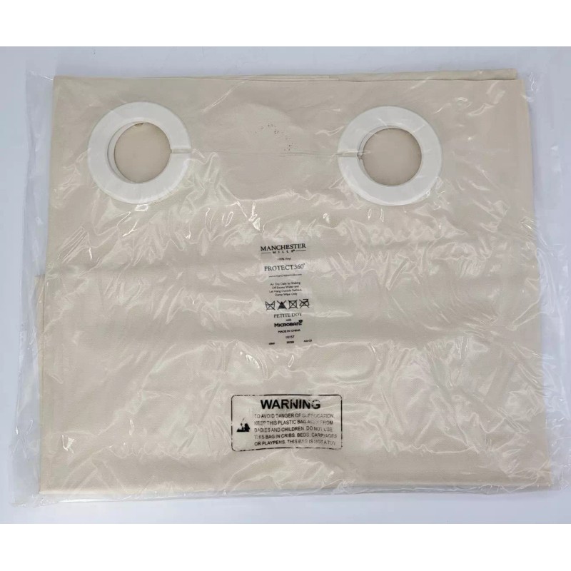 Manchester Mills Protect360° Shower Curtain 42x72 Petite Dot Beige Microban®