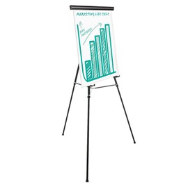 Universal 43034 Heavy Duty Presentation Easel, 69-Inch Maximum Height, Metal, Black