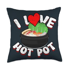 Hot Pot Chinese Hot Pot Lover I Love Hot Pot Throw Pillow