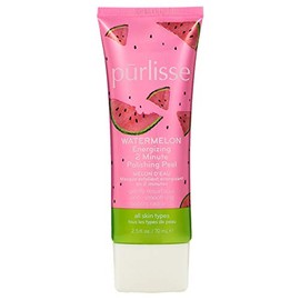 purlisse Watermelon Energising 2 Minute Polishing Peel Facial Treatment Exfoliator with Glycolic Acid, 70ml