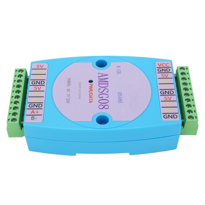 Temperature Data Acquisition Module 8CH Collection Logger RS485 DC7‑25V for
