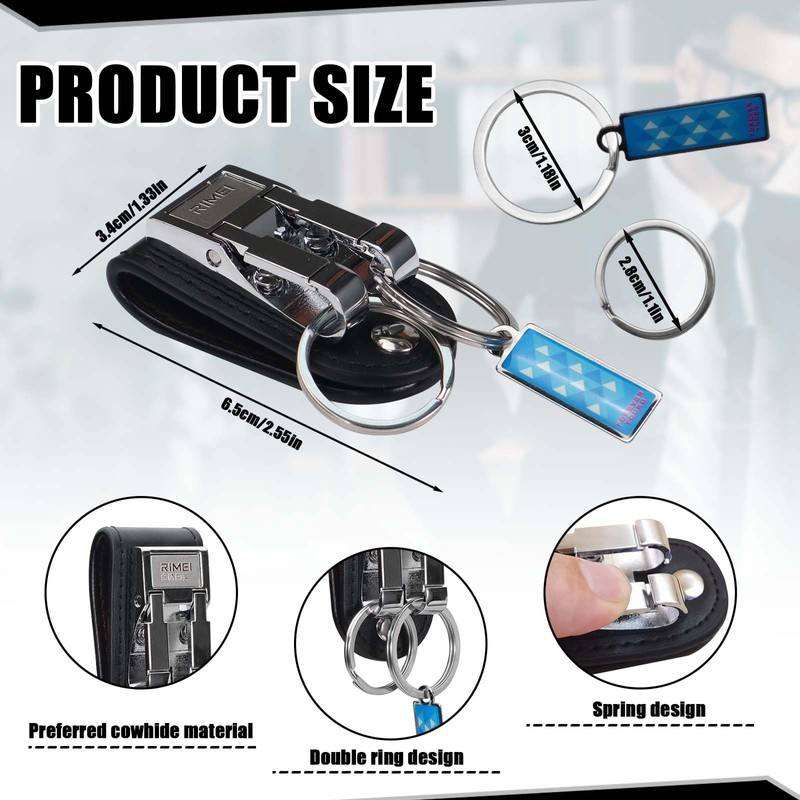 Heavy Duty Belt Clip Keychain, Duty Belt Key Holder Leather,