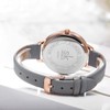 Alienwork SK Minimalist Women's Ultra Flat Elegant Watch, Rose gold/white