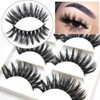 3D Eyelashes Wispy Lashes Extensions 5 Pairs Pack Dramatic Long