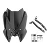Motorcycle Windshield Deflector with Bracket Double Bubble Windscreen Fit for