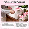 SEZHN Soap Flowers Bouquet Pink Rose and Carnations - Mothers