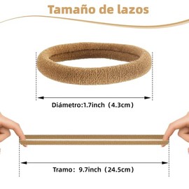 100 Pcs Ligas para Cabello Elásticas, Donas para el Cabello Mujer, Scrunchies para Cabello Sin Costura, Lazos de Pelo de Algodón para Coleta, Accesorios para el Cabello para Niña y Mujer