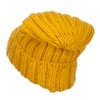 Hatiya Deep Crown Cuff Long Beanie - Mustard OSFM