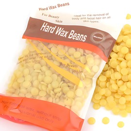 PEAKTREND Hard Wax Beads for Hair Removal Wax Beads for Brazilian Waxing, Waxing Beans for Sensitive Skin, Face Eyebrow Legs At Home Pearl Wax Beads, 100g-Honey