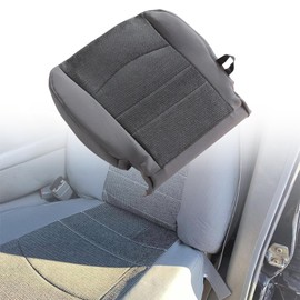 NLQR Front Driver Bottom Replacement Seat Covers Cloth Dark Gray #X8 Compatible with Dodge Ram Pickup 1500 2500 3500 4500 5500 2013-2018 Seat Cover Protector Cushion