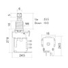 SCUD PU-PUSH-500A Switch Pot, PUSH-PUSH Lock, 500KΩ, A-Curve, Millimeter Size,