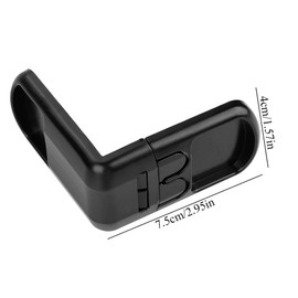 5Pcs Baby Safety Locks Child Proof Protect Locks Adjustable Strap Locking System for Cabinets Drawers Appliances (Black)