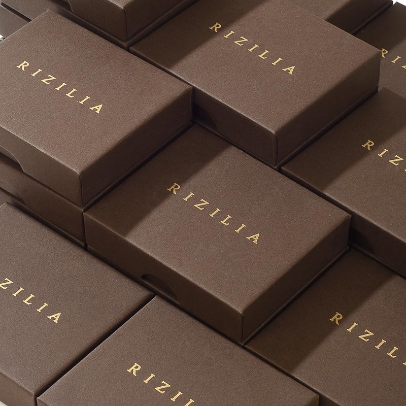 RIZILIA 18K White Gold Plated Bracelet Extender Clasp Extension 1.2inch