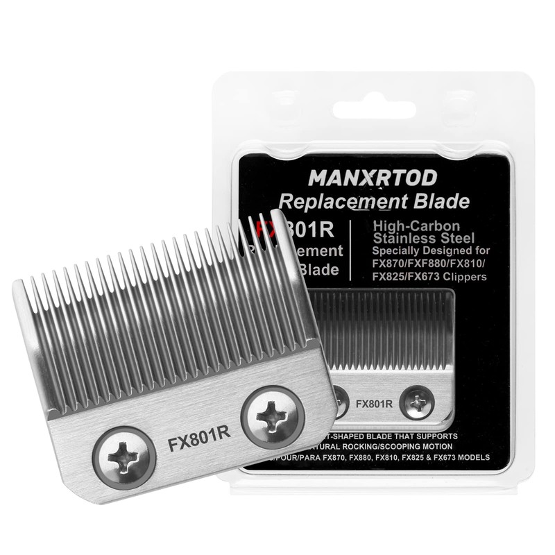 Manxrtod FX801R Replacement Blades Compatible with FX870/FXF880/FX810/FX825/FX673N Clippers, DLC Replacement