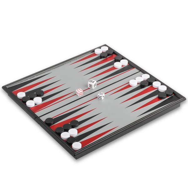 Andux Foldable Magnetic Backgammon Portable Board Game Set CXSLQ-01 (M)