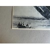 RMS LUSITANIA SINKING, BEAUTIFUL REPRINT DRAWING, 8.5 X 11