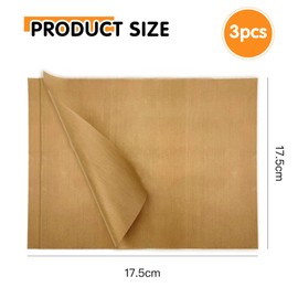 Premium Baking Paper Reusable 30 x 40 cm for Oven and Grill - Non-Stick Reusable Baking Mat, Heat Resistant up to 260 Degrees, Cold Resistant up to -150 Degrees, Ideal for BBQ and Kitchen, Set of 3