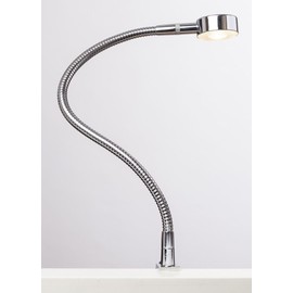 LED Bedside Light, Reading Light, Bedside Reading Light, Flex Light, Silver Grey/Chrome, Touch Switch