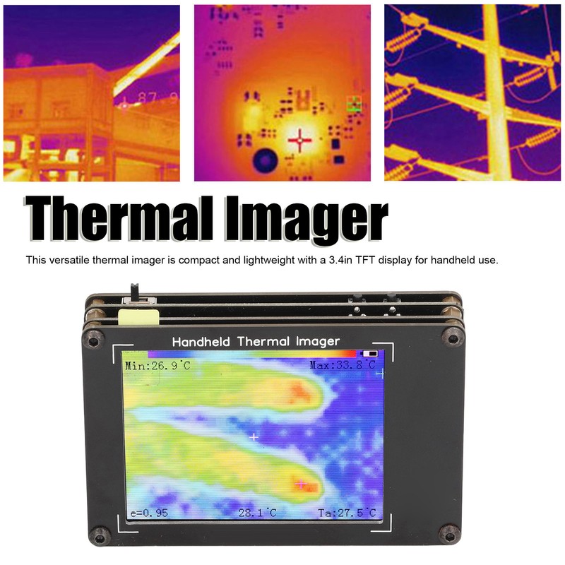 Thermal Imager DIY Rechargeable Infrared Imaging Camera MLX90640 for Electronic