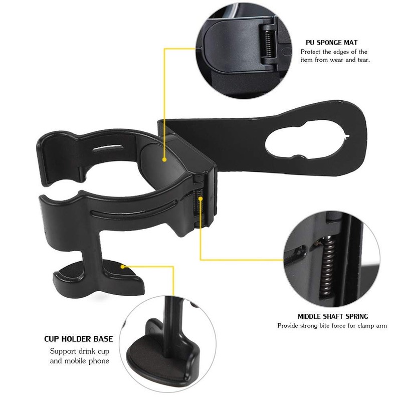 Hooke Road Multi-Function Drink Cup Phone Holder, Bolt-on Stand Bracket