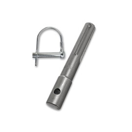 WERHE SDS Max Adapter for Earth Drills - Compatible with Drills and Hammer Drills - Heavy Duty Steel with Spring Steel Bolt - For Garden and Construction