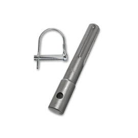 WERHE SDS Max Adapter for Earth Drills - Compatible with Drills and Hammer Drills - Heavy Duty Steel with Spring Steel Bolt - For Garden and Construction