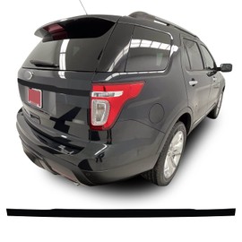 Trunk Trim Chrome Delete Blackout Precut Vinyl Wrap Overlay Kit Compatible with Ford Explorer 2011 2012 2013 2014 2015 - Gloss Black