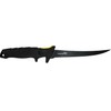 Tsunami 6" Standard Flex Saltwater Grade Fillet Knife, Black Coated