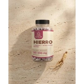Hierro Vitamina Ácido Fólico Biotina Raíces Zen 120 Caps Sabor