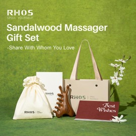 RHOS Multifunctional Wooden Gua Sha Tool｜Scalp Massager for Hair Growth｜Massage Comb for Whole Body｜Jaw Line Lifting｜Face Sculpting｜Lymphatic Drainage｜Body Massage