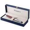 Waterman Expert Deluxe Rollerball Pen | Dark Red with Chiselled