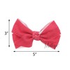 Small Canvas Hair Accessory Bow-Set of 2-Red
