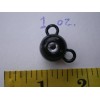 Unbranded 25 PCS. FLUKE EAR BALL JIGS 1 OZ. BLACK