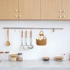 DECHOUS Small Wall Hanging Wicker Storage Basket, Plastic Woven Organizer