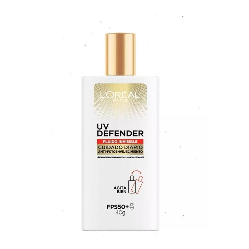 L'Oréal Paris Crema Facial Fluido Invisible Uv Defender Fps50+ Sin