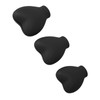 Makeup Brush Cover, Heart Shaped Brush Cover Portable 3pcs Slip